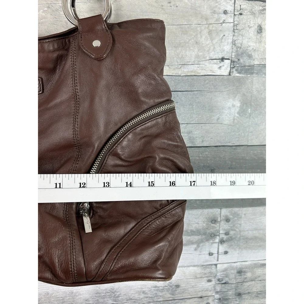Karen Drake Brown Leather Shoulder Bag  Beautiful Leather